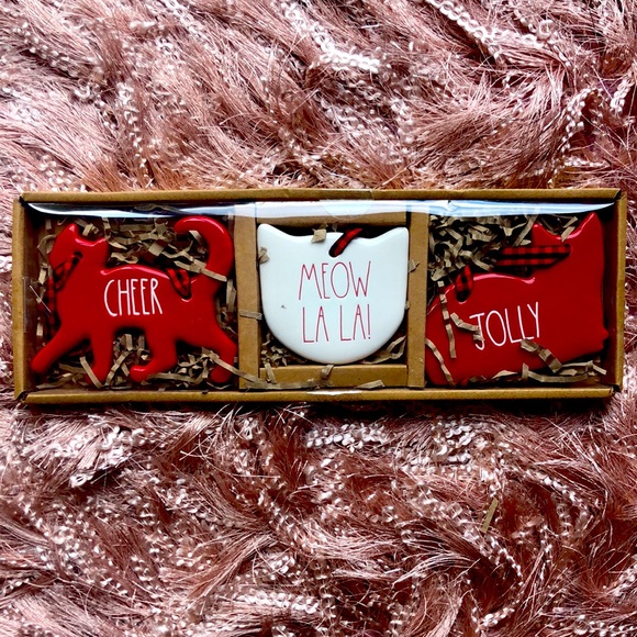NWT RAE DUNN three cat themed ornaments 🐱 - Picture 2 of 5